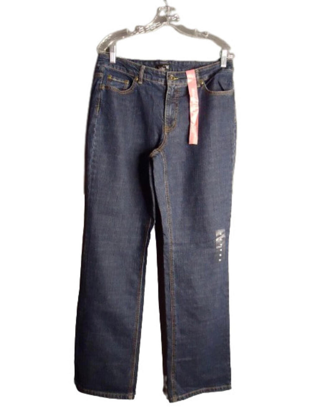 ANA Straight Leg Style Narrow Midnight Wash Denim Jeans Womens Size 12